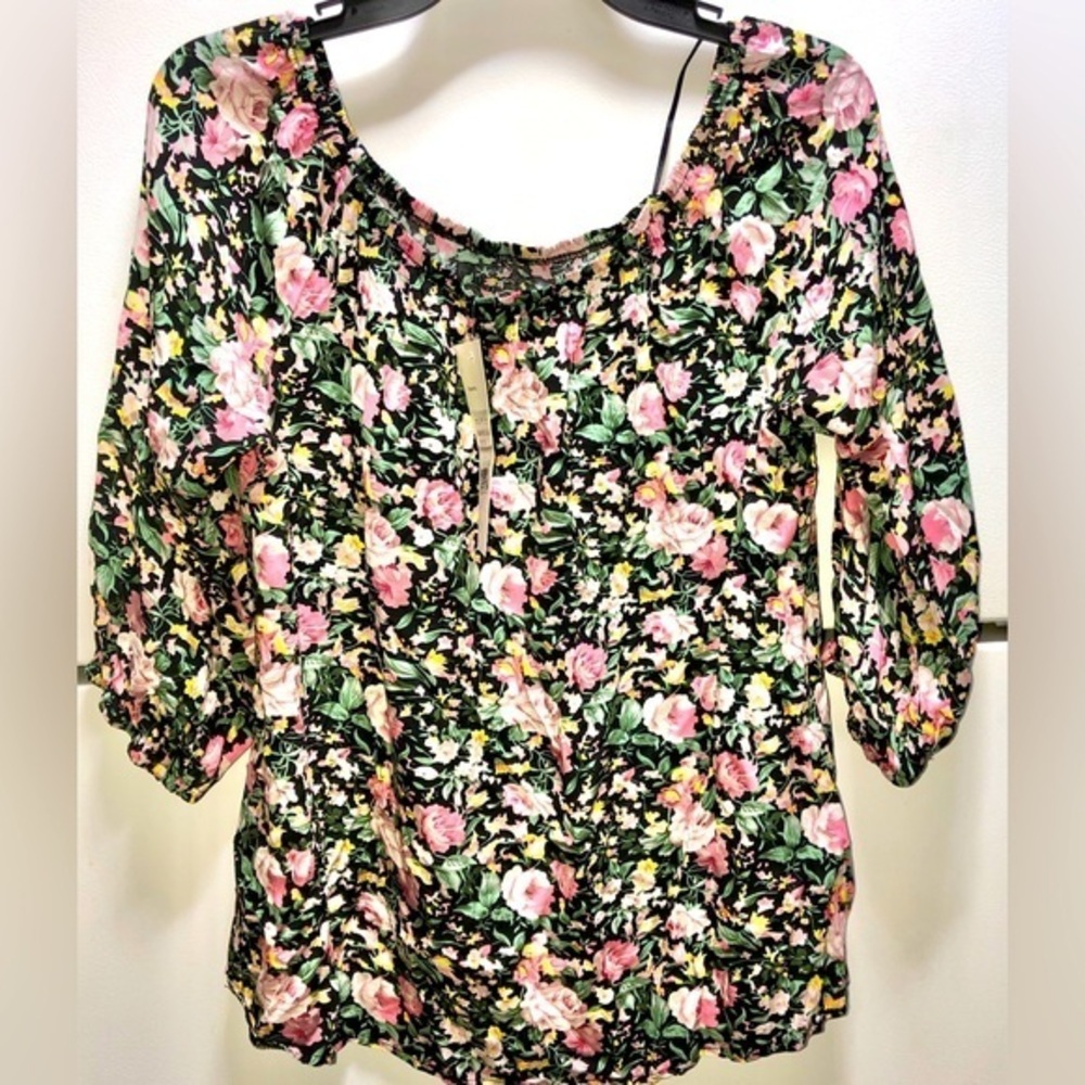 🪺Papillon Floral Print 3/4 sleeve blouse